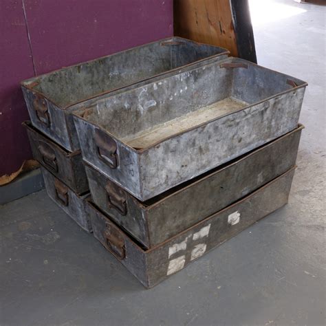 metal box with trays|industrial metal trays.